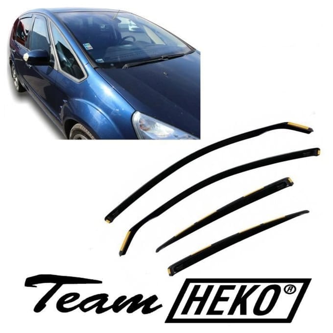 J&J AUTOMOTIVE | Heko Deflecteurs d'air Déflecteurs de Vent Pour Ford S-Max 2006-2010
