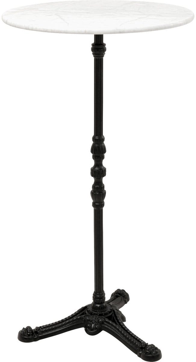 Bartafel Bistrot Ø60cm wit marmer Kare Design