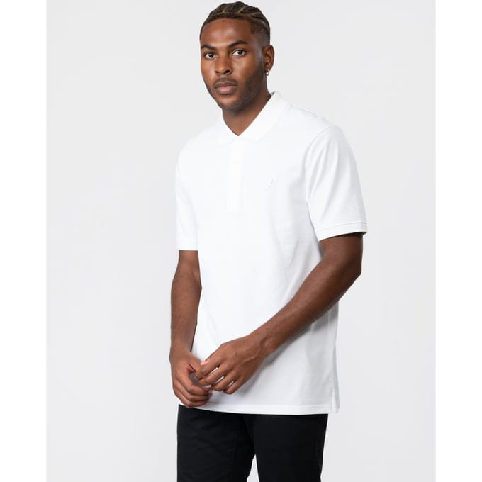 Lyle and Scott Tonal Eagle Polo Wit - Maat M - Heren