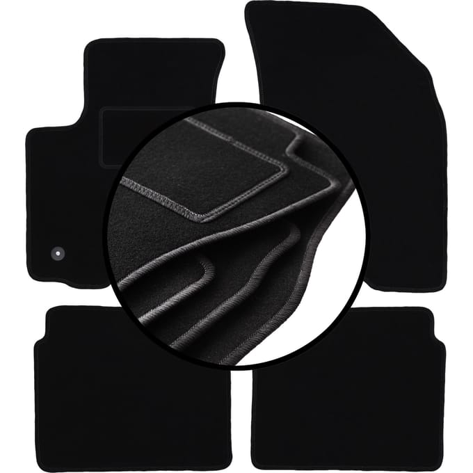 Set veloursmatten voor: Daewoo Kalos hatchback, sedan (2002-2011)