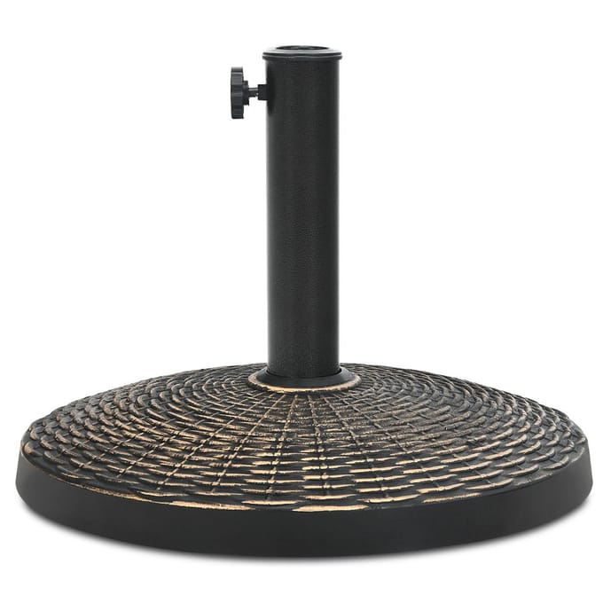 Coast Parasolvoet Rond 12 kg - Verstelbare Knop - 38/48 mm - 45 x 34 cm - Brons