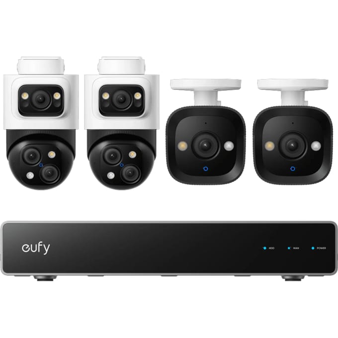 eufy NVR Security System S4 E8E00323 IP-Netwerk-videorecorderset Kabelgebonden, LAN 3840 x 2160 Pixel
