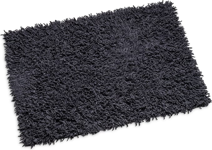 Wicotex - Badmat Classic Pure excellent Antraciet - Antislip onderkant - Afmeting 60x90cm