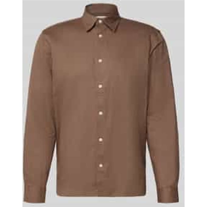 regular fit vrijetijdsoverhemd van mix van katoen en linnen model 'CLAY LINENBLEND'