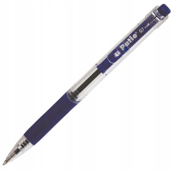 Patio Click Clip Blauwe Pen 0,7mm