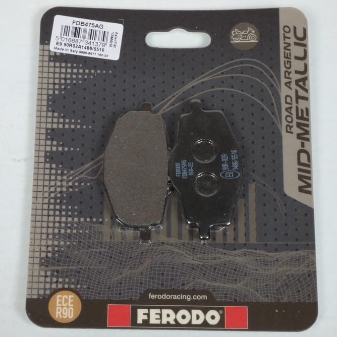 Plaquette de frein Ferodo pour Scooter Malaguti 125 Centro 2008 à 2009 840102 / AR Neuf