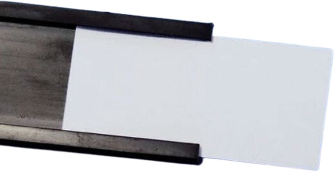3x Magnetische etikethouder - 90 x 30mm - C profiel