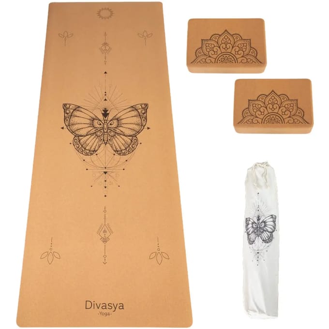 Kurkens yoga mat met set Divasya-Yoga 003