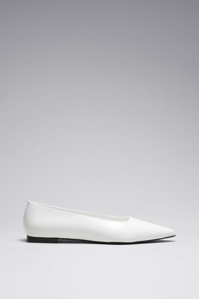 & Other Stories June Ballerina White Größe: 38 | Ballerinas Outlet | Damen | Weiß