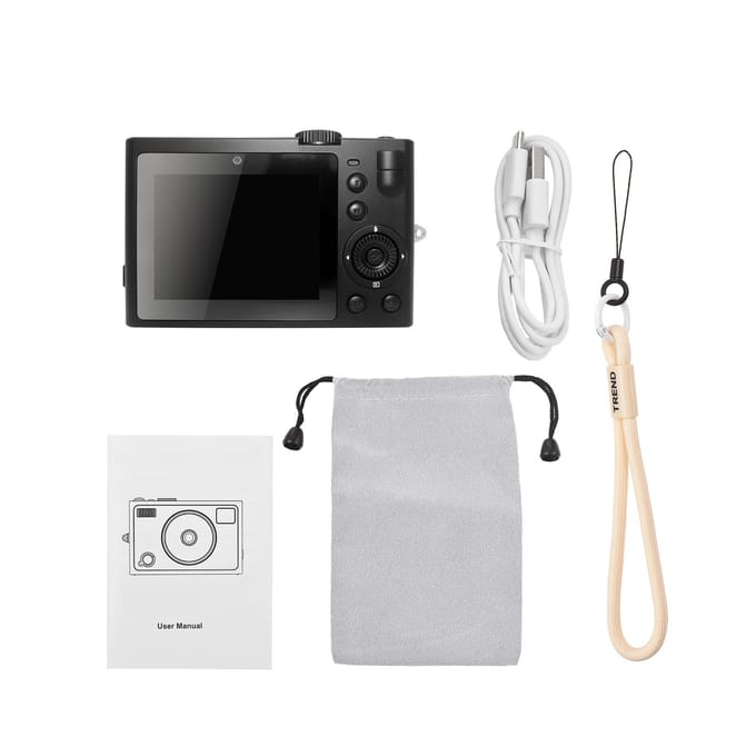 5K Digitale Camera WiFi Digitale Videocamera 72MP Dubbele Lens 2.8 Inch IPS Scherm Autofocus 18X zwart
