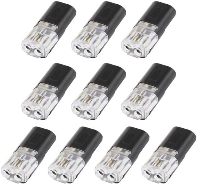 Allecto - Draadconnector - 10Pcs Dual Wire Terminal Block - 2 Pin