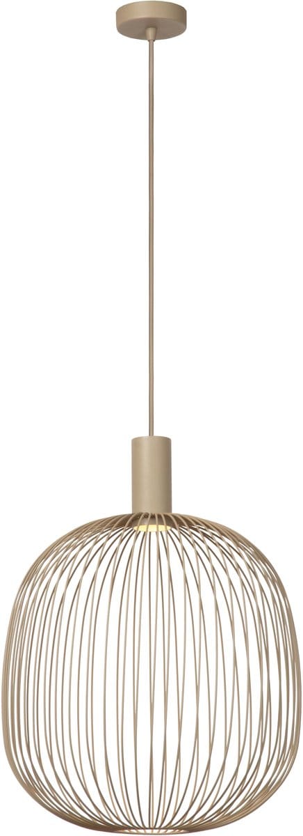 Lucide ESTEREL - Hanglamp - Ø 40 cm - 1xGU10 (MR16) - Taupe - Essential