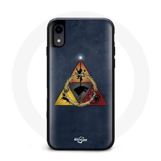 Coque pour Iphone X - Game of Thrones - Saison 8 - Logo Baratheon - Logo Lannister - Logo Stark