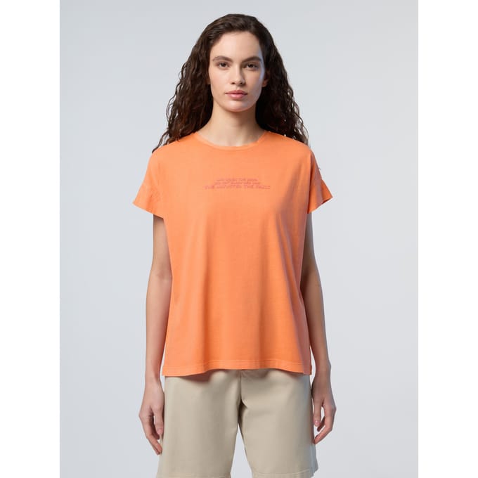 North Sails T-shirt Met sloganprint