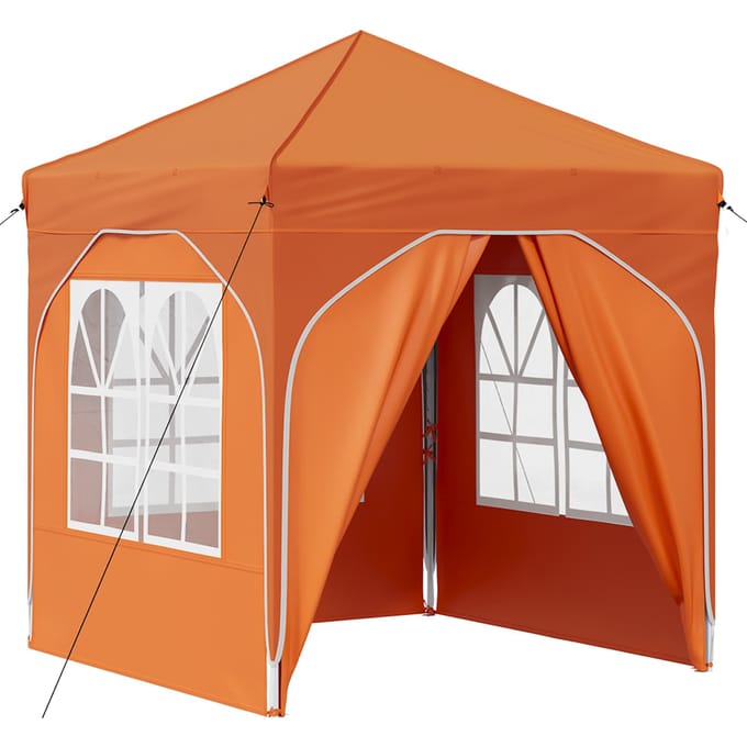 vidaXL - Pop-up - Feesttent - 192 - x - 192 - x - 245 - cm - Oranje