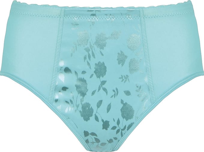 Naturana - Minimizer slip met bloemenpatroon - 0063 - Aquamarine - 70 - 38
