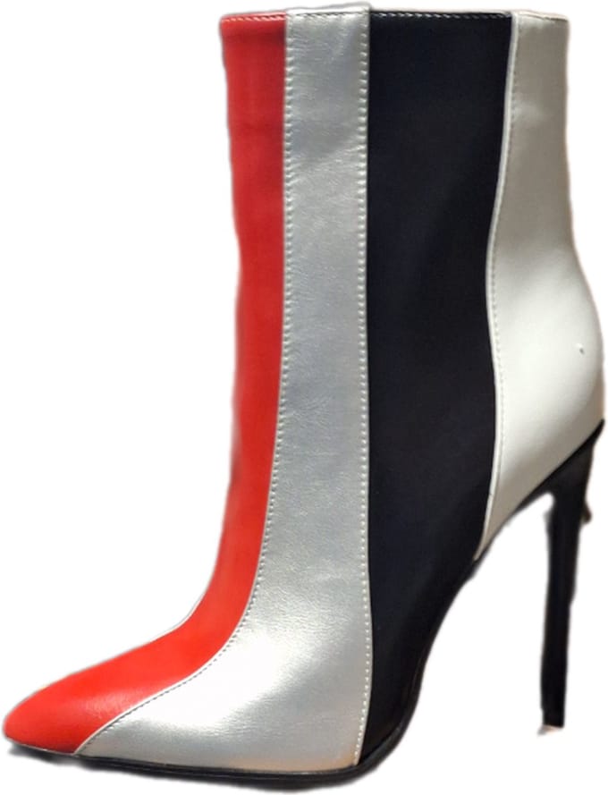 RUON-EROTISCH LAARSJE-RED/BLACK/WHITE-IMITATIONLEDER-37