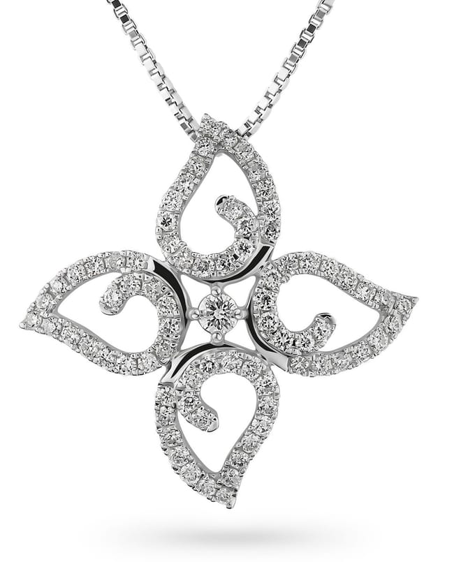 Orphelia HD-4205 - Hanger - 18 Karaat Witgoud / Diamant 0.32 ct