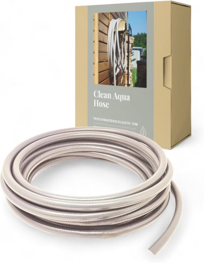 10 Meter Drinkwaterslang 1/2 Inch UV-Bestendig Voedselveilig Polyethyleen Grijsbeige