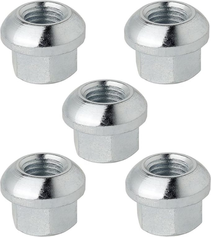 ProPlus Wielmoer set - M12 x 1.5 mm - Conisch bol - 18 mm lengte - 5 stuks