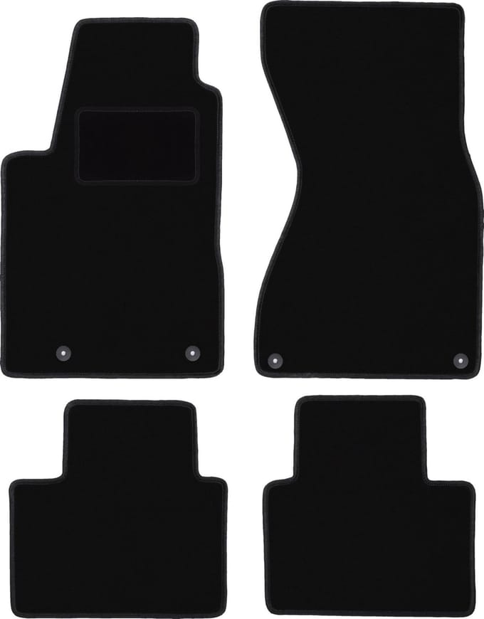Zwarte veloursmatten voor: Audi A8 D2 sedan (1994-2002)