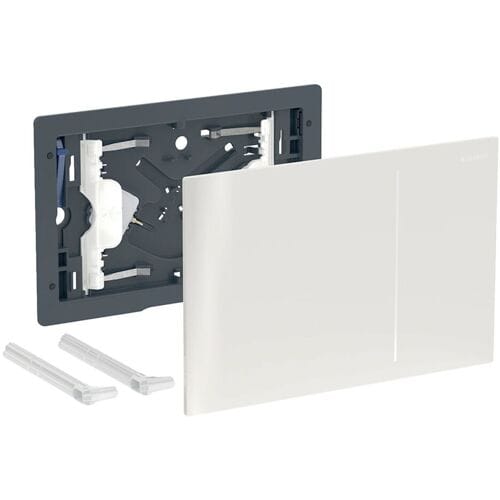 Geberit actuator plates Sigma70 for 2-flush ET sand-grey/plastic 242.813.JL.1