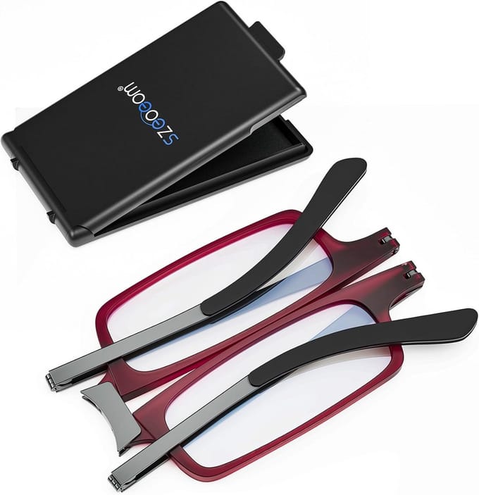 Compacte Opvouwbare Leesbril met Blauwlichtfilter voor Heren en Dames