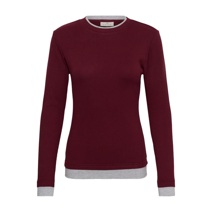 Dames-T-shirt met lange mouwen KAFFE Yellina