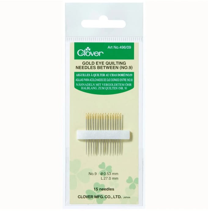 Gold Eye Quilting Needles No 9