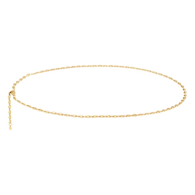 Bijoutheek Collier BuikSchelp Schakel Goud (86cm)