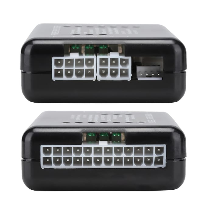 Zwarte Computer PC Voeding Tester 24Pin Compatibel PSUATXSATAHDD Met Indicatielampje black