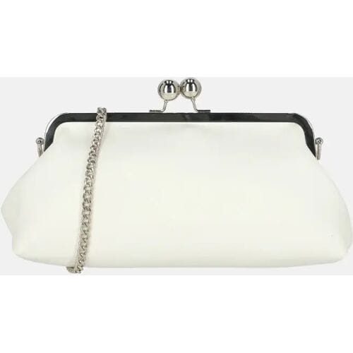 Bulaggi frame baguette clutch white