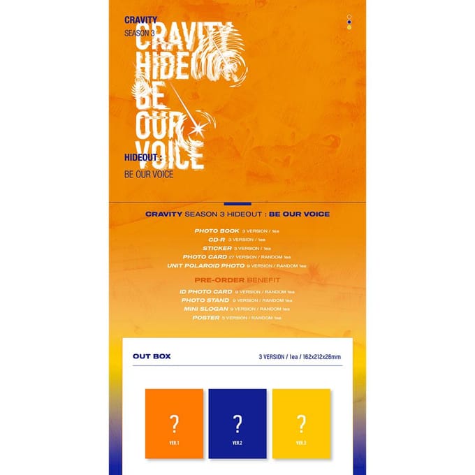 CRAVITY - Seizoen 3. [Hideout : Be Our Voice] VER.2