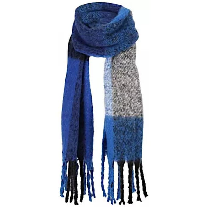 Winter Sjaal Dames Sjaal Kobalt-Blauw