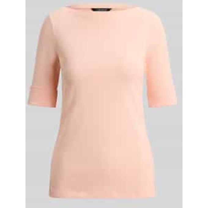 slim fit T-shirt van puur katoen