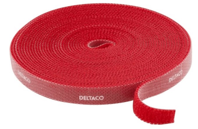DSIT Klittenband 5 meter - 9 mm breed - rood