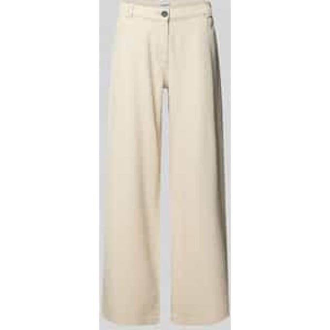 wide fit jeans met structuurpatroon