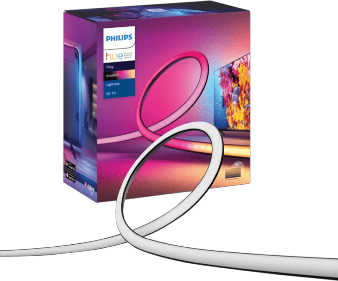 Philips Hue Play Gradient Lightstrip 65 inch - Televisie - Zwart - 20W - incl. Voeding en steunen