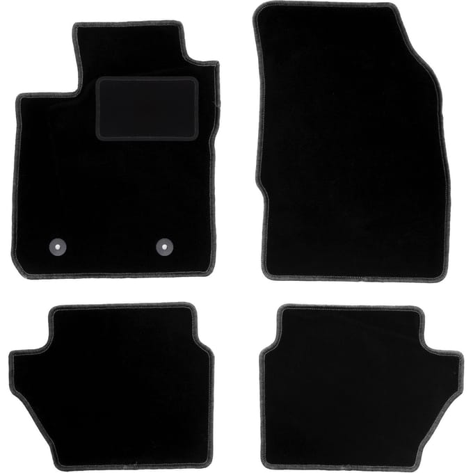 Zwarte veloursmatten voor: Ford Ka+ hatchback (2014-)