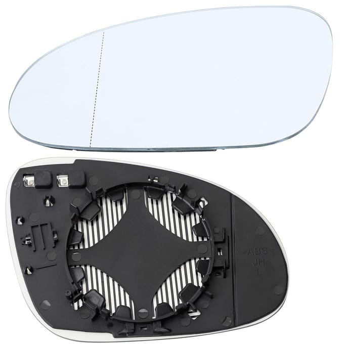 1 stuks Linker Passagierszijde Clip-on Verwarmd Buitenspiegelglas white