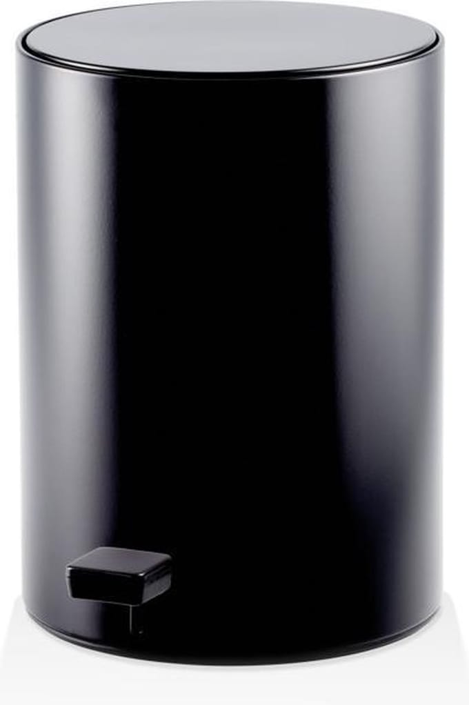 pedaalemmer H32xØ23.5cm 6l mat zwart
