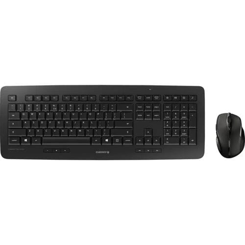CHERRY DW 5100 RF Draadloos toetsenbord met muis Amerikaans Engels - Zwart