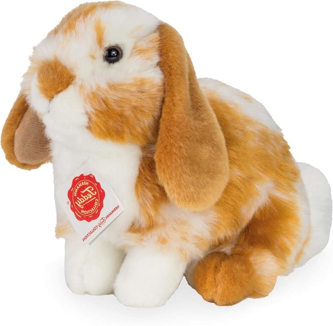 Pluche Konijn - Knuffel Dier - Kinderspeelgoed - Gerecyclede Vulling - 20 cm - Lichtbruin Wit