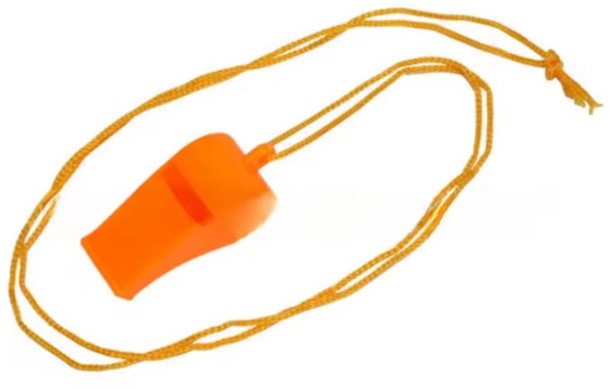 Scoby - Fluitje - Scheidsrechter Fluitje - Oranje Fluit - Plastic - Whistle - Perfect voor Koningsdag