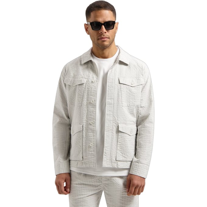 Dstrezzed Ds-alcie Safari Jacket Silver Birch Taglia: S | Giacche leggere Outlet | Uomo | Grigio