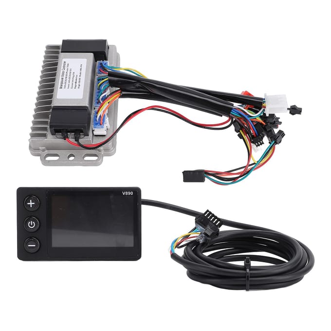Controller V890 LCD Display Paneel Kit 36V 48V 60V 750W 33A ABS Aluminiumlegering Snelle Warmteafvoer black