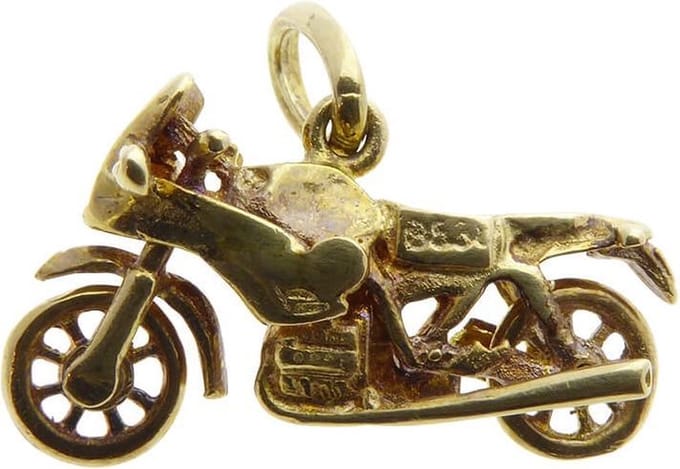 Gouden dual sport motor hanger