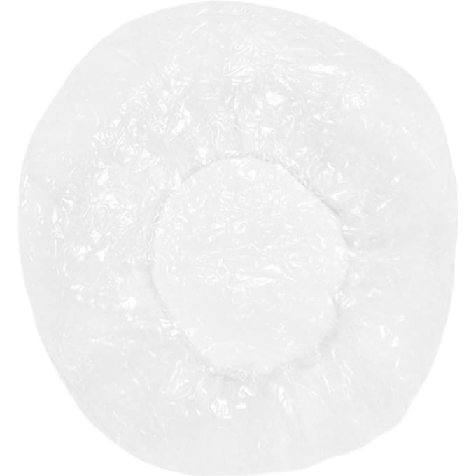 Lot de 50 ou 100 bonnets de douche jetables, élastiques, pour salon de coiffure, spa, douche, bain, outil de coiffure white