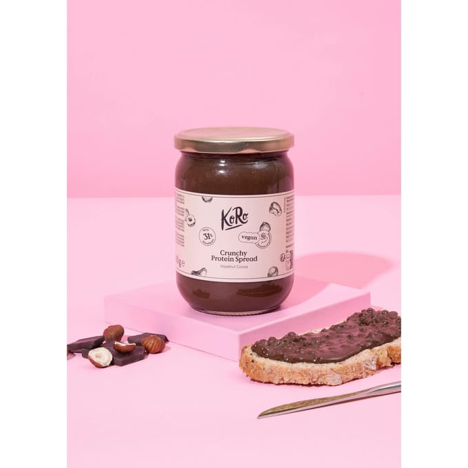 Vegan crunchy proteinspread hazelnoot-cacao 500 g