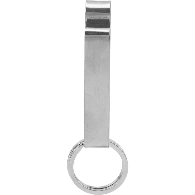 Zware Riem Sleutelhanger Snel Loslaat Roestvrijstalen Sleutelhanger Clip met 2 Sleutelringen Past op Riemen gray